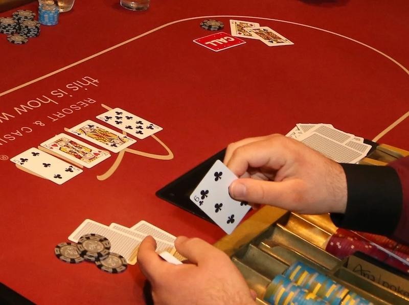 The relationship between outs, odds, and pot odds in a poker game.