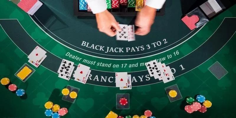 In Blackjack, whoever has a score closest to 21 wins.