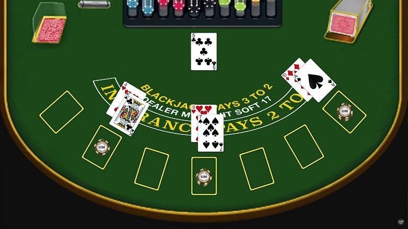 What does "hit" mean in Blackjack?