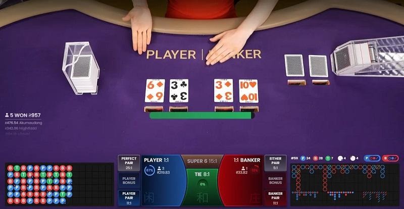 Baccarat Live - A trendy and classy entertainment experience.