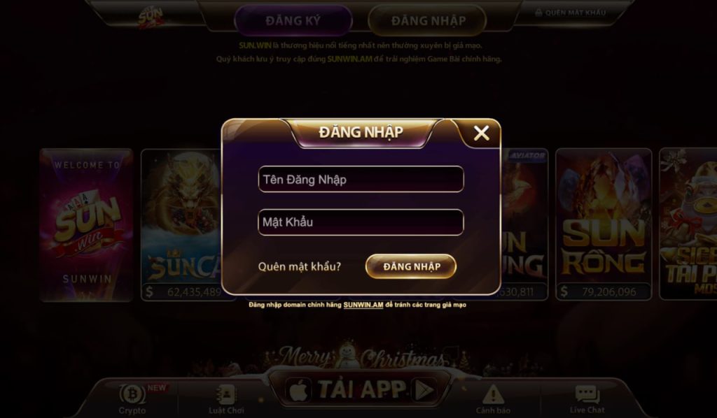 Đăng nhập Sunwin - Log-in Sunwin
